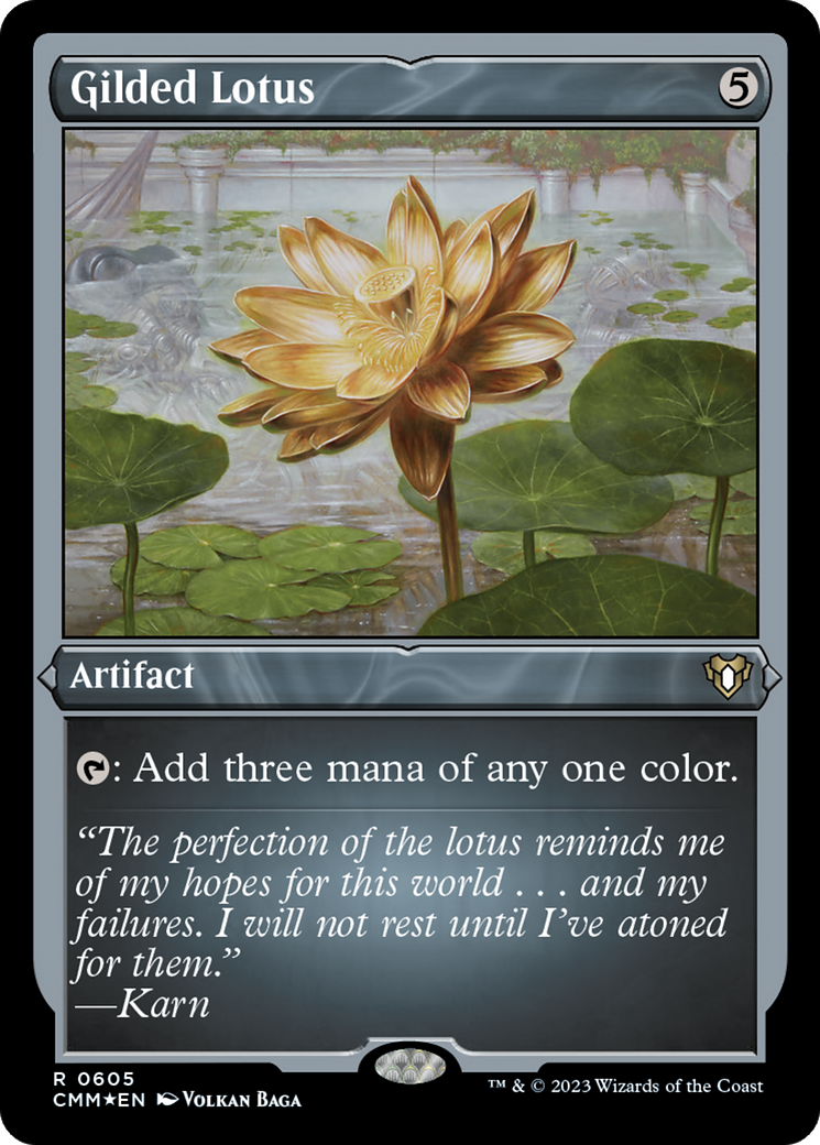 Gilded Lotus (CMM-605)  Etched Foil - Commander Masters