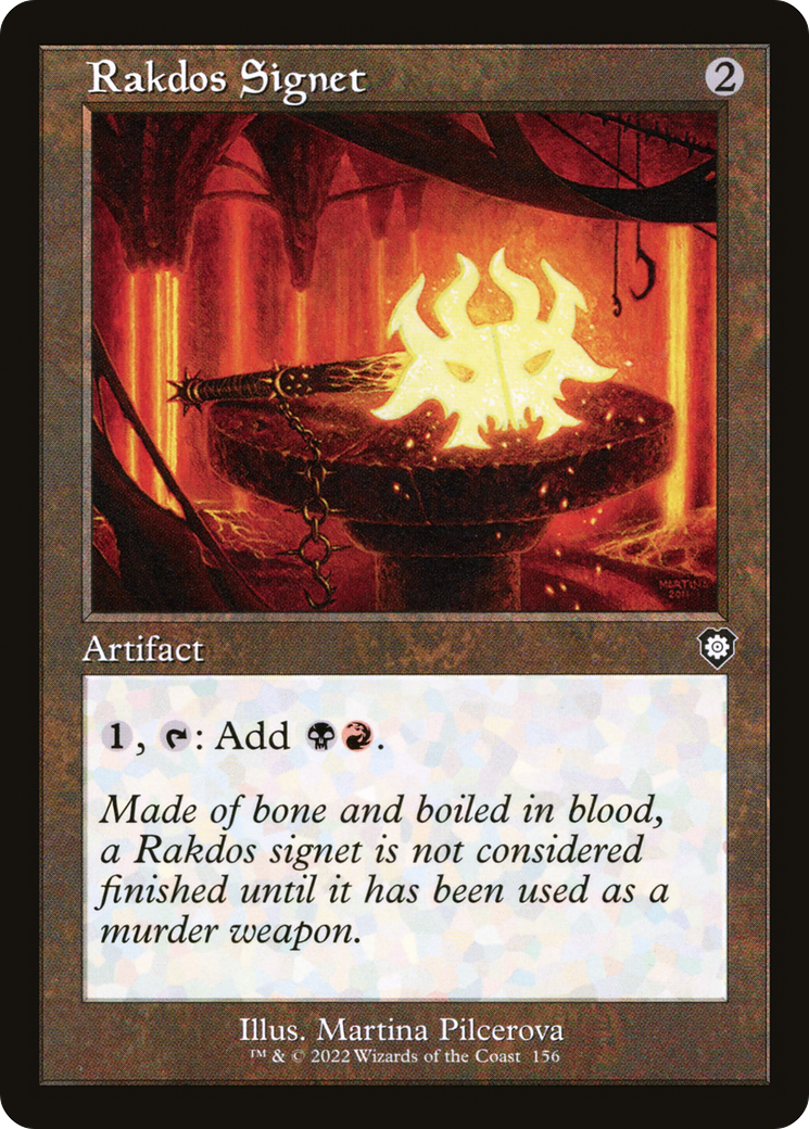 Rakdos Signet (Retro Frame) (BRC-156)  - The Brothers' War Commander