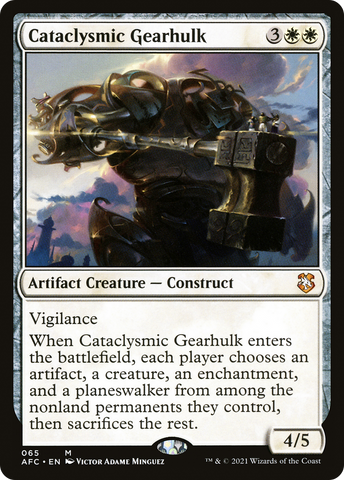 Cataclysmic Gearhulk (AFC-065) - Adventures in the Forgotten Realms Commander