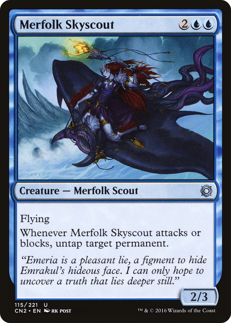 Merfolk Skyscout (CN2-115)  Foil - Conspiracy: Take the Crown