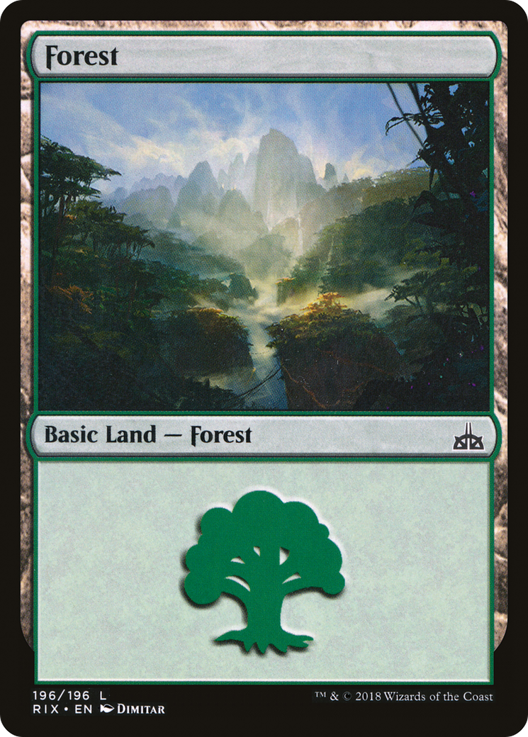 Forest (RIX-196)  - Rivals of Ixalan