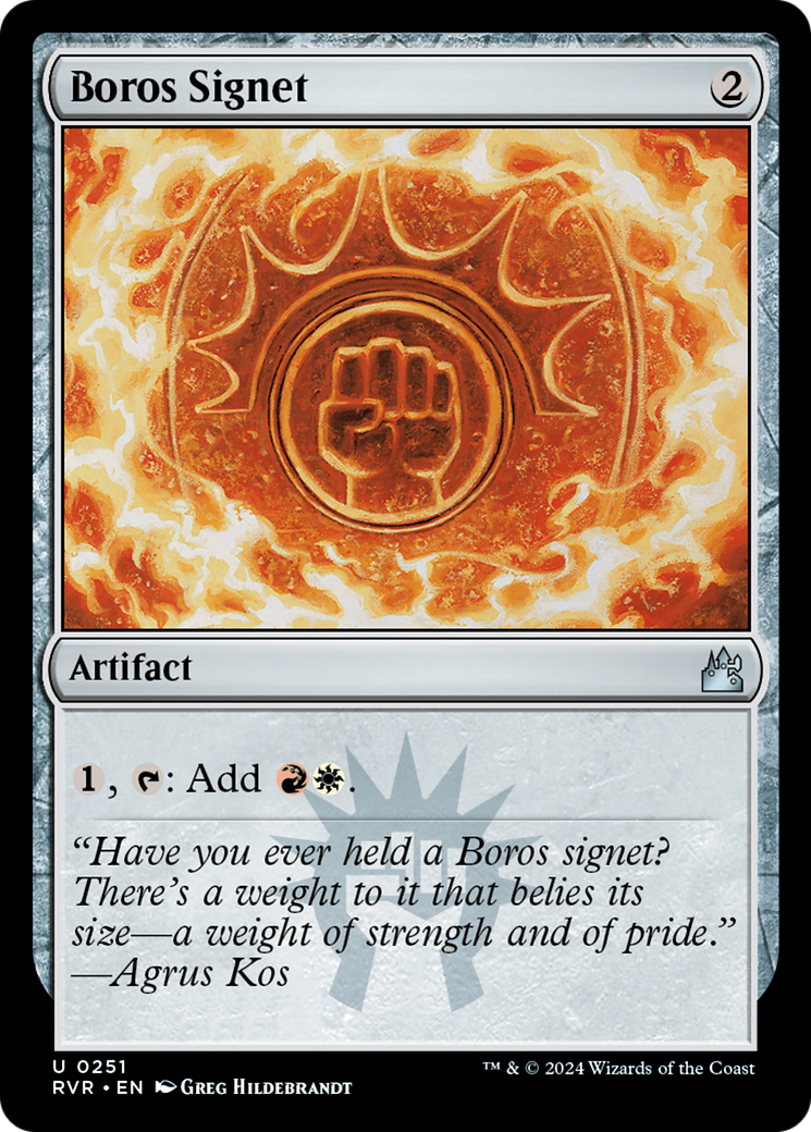 Boros Signet (RVR-251)  - Ravnica Remastered