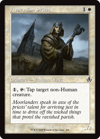 Avacynian Priest (Retro Frame) (INR-334)  Foil - Innistrad Remastered