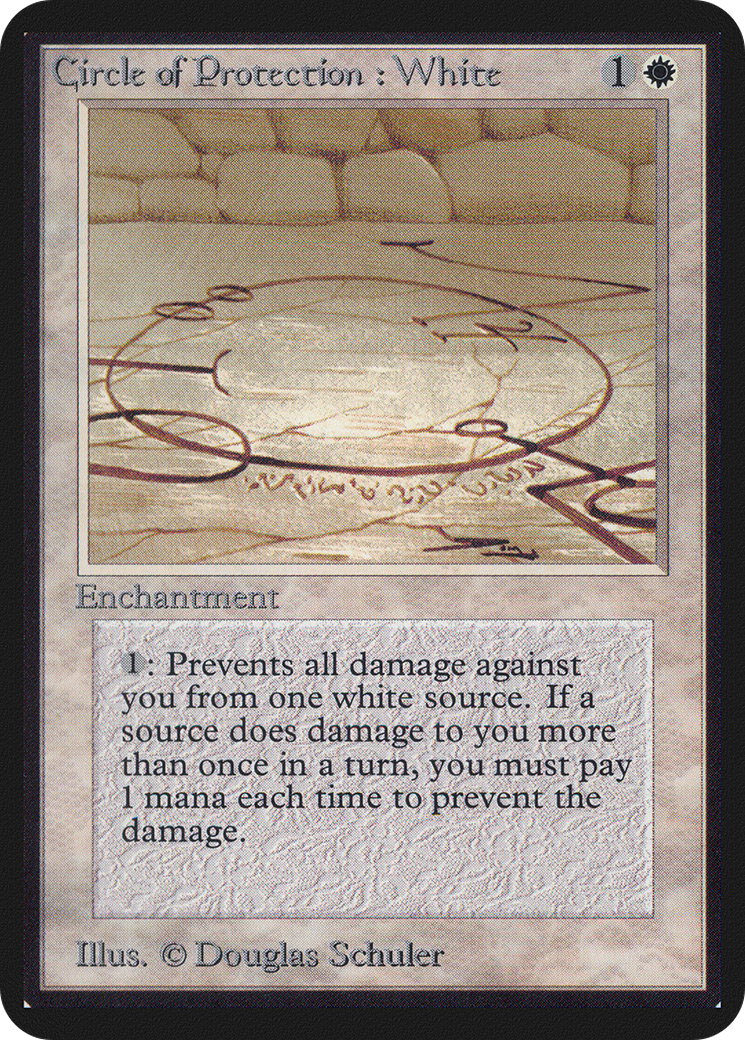 Circle of Protection: White (LEA-)  - Limited Edition Alpha