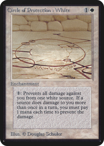 Circle of Protection: White (LEA-)  - Limited Edition Alpha