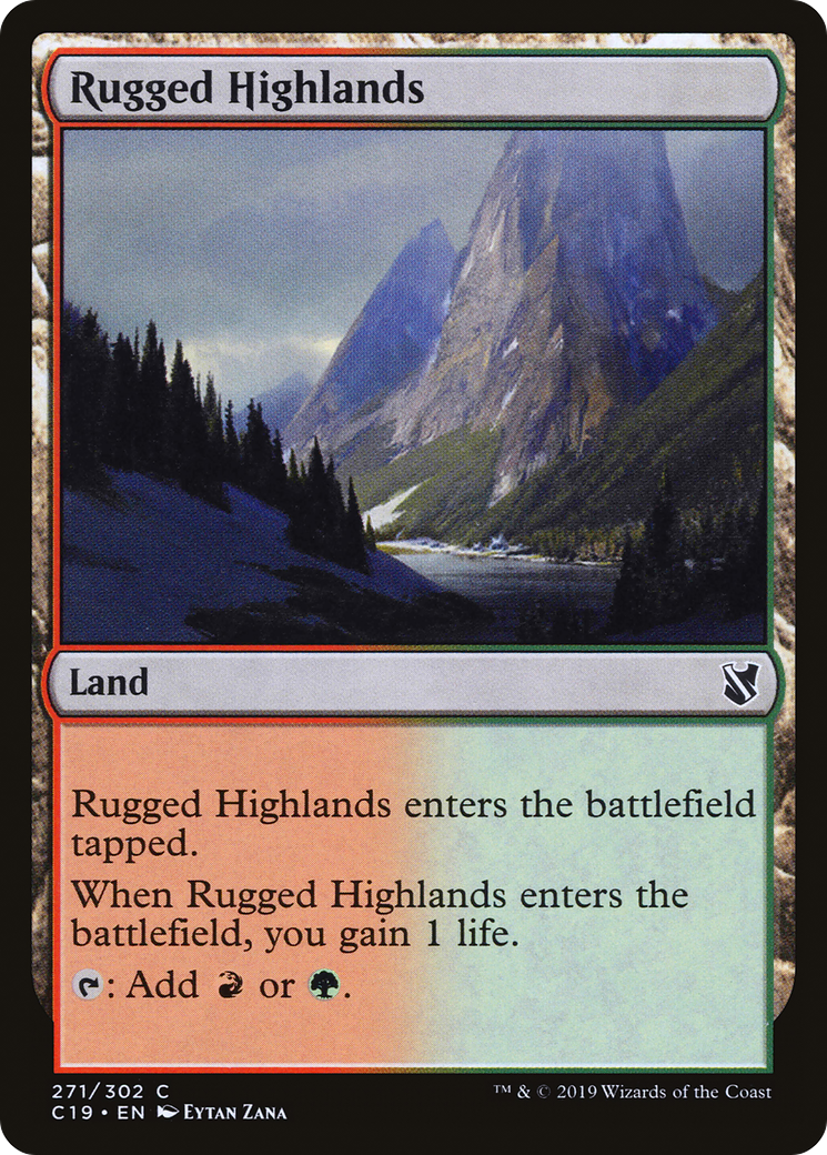 Rugged Highlands (C19-271)  - Commander 2019