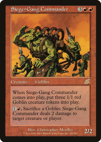 Siege-Gang Commander (SCG-103) - Scourge Foil