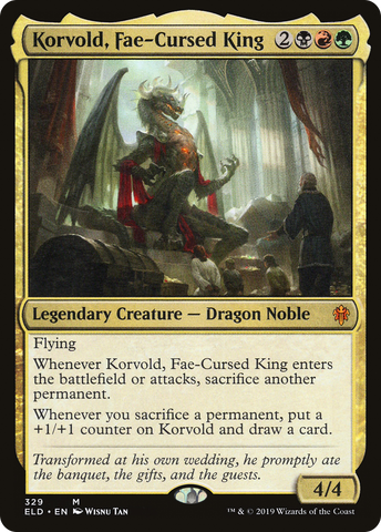 Korvold, Fae-Cursed King (ELD-329)  - Throne of Eldraine