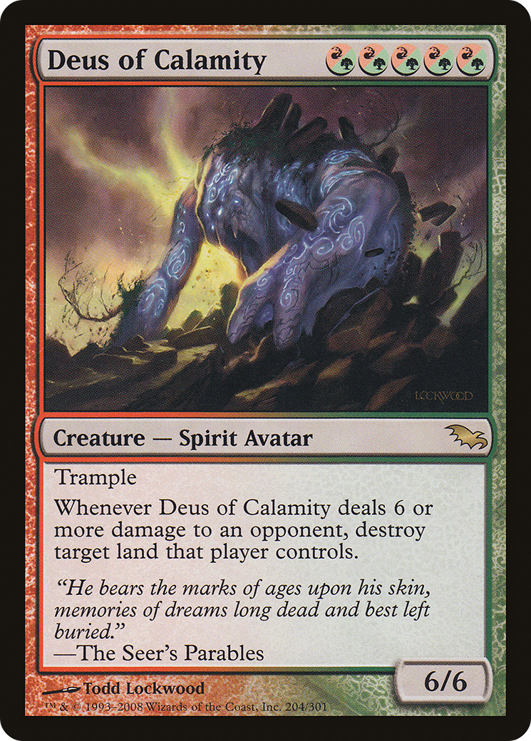 Deus of Calamity (SHM-204)  Foil - Shadowmoor