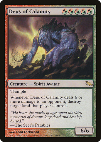 Deus of Calamity (SHM-204)  Foil - Shadowmoor