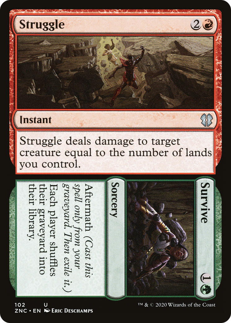 Struggle // Survive (ZNC-102)  - Zendikar Rising Commander