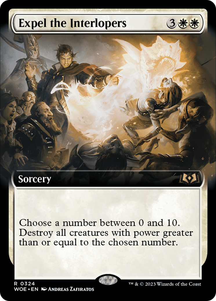 Expel the Interlopers (Extended Art) (WOE-324)  - Wilds of Eldraine: (Extended Art)
