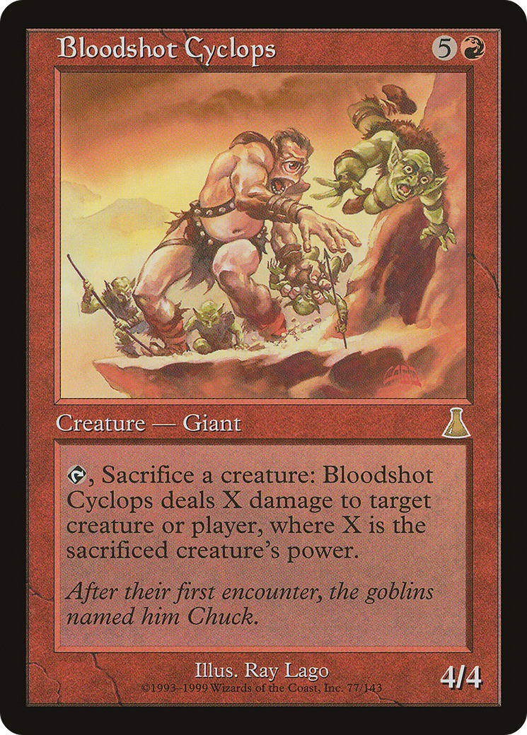 Bloodshot Cyclops (UDS-077)  - Urza's Destiny