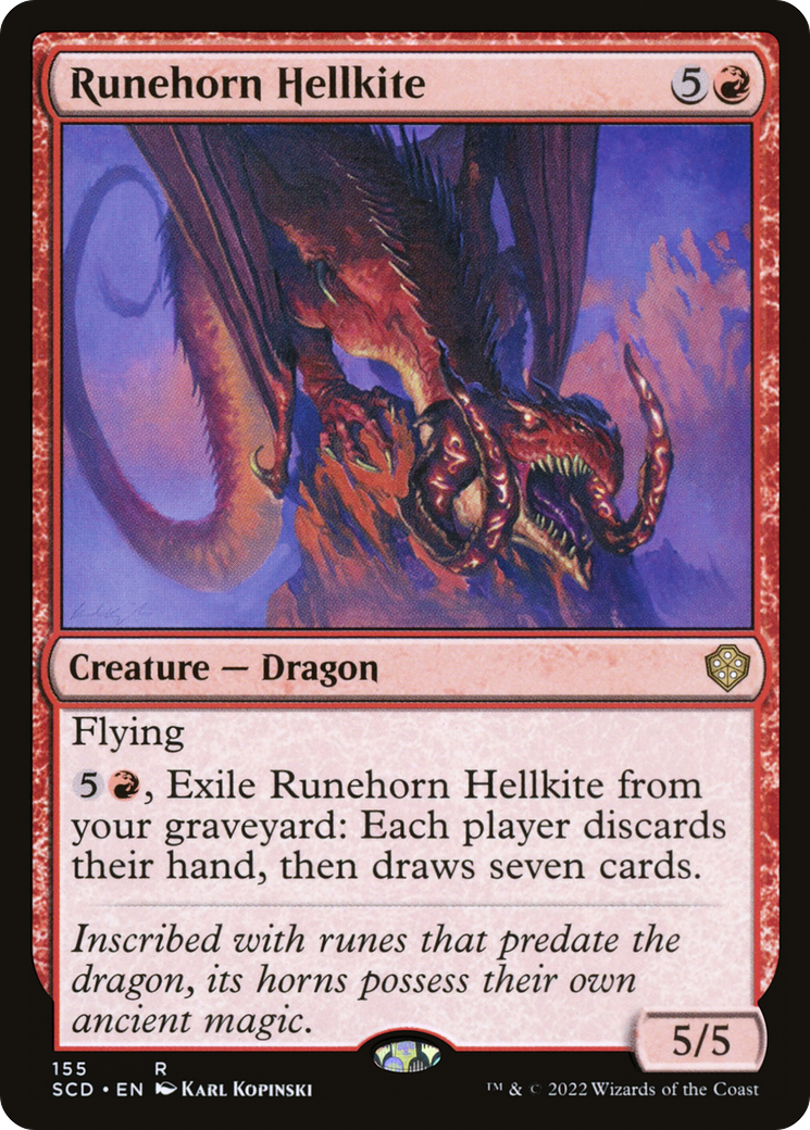 Runehorn Hellkite (SCD-155)  - Starter Commander Decks