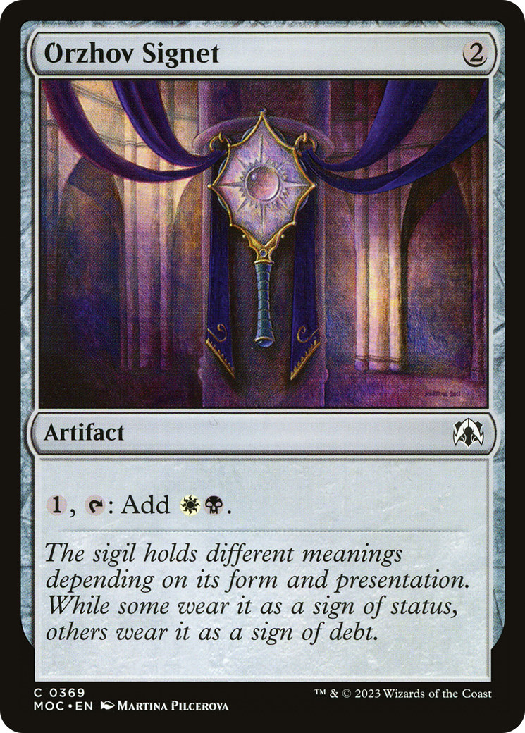 Orzhov Signet (MOC-369)  - March of the Machine Commander