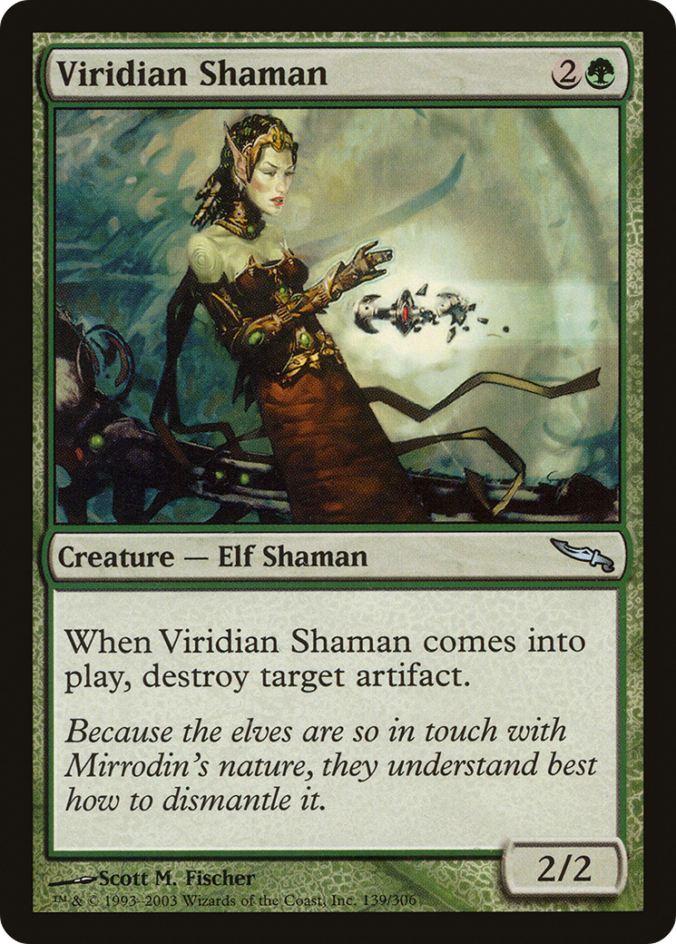 Viridian Shaman (MRD-139)  Foil - Mirrodin