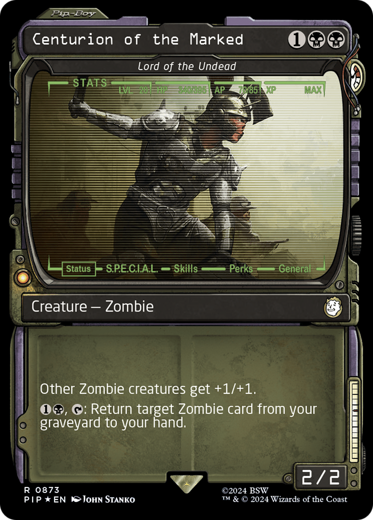 Centurion of the Marked - Lord of the Undead (Showcase) (Surge Foil) (PIP-873)  Foil - Fallout / Centurion of the Marked: (Showcase)