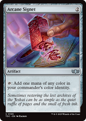 Arcane Signet (TDC-105) - Commander: Tarkir: Dragonstorm