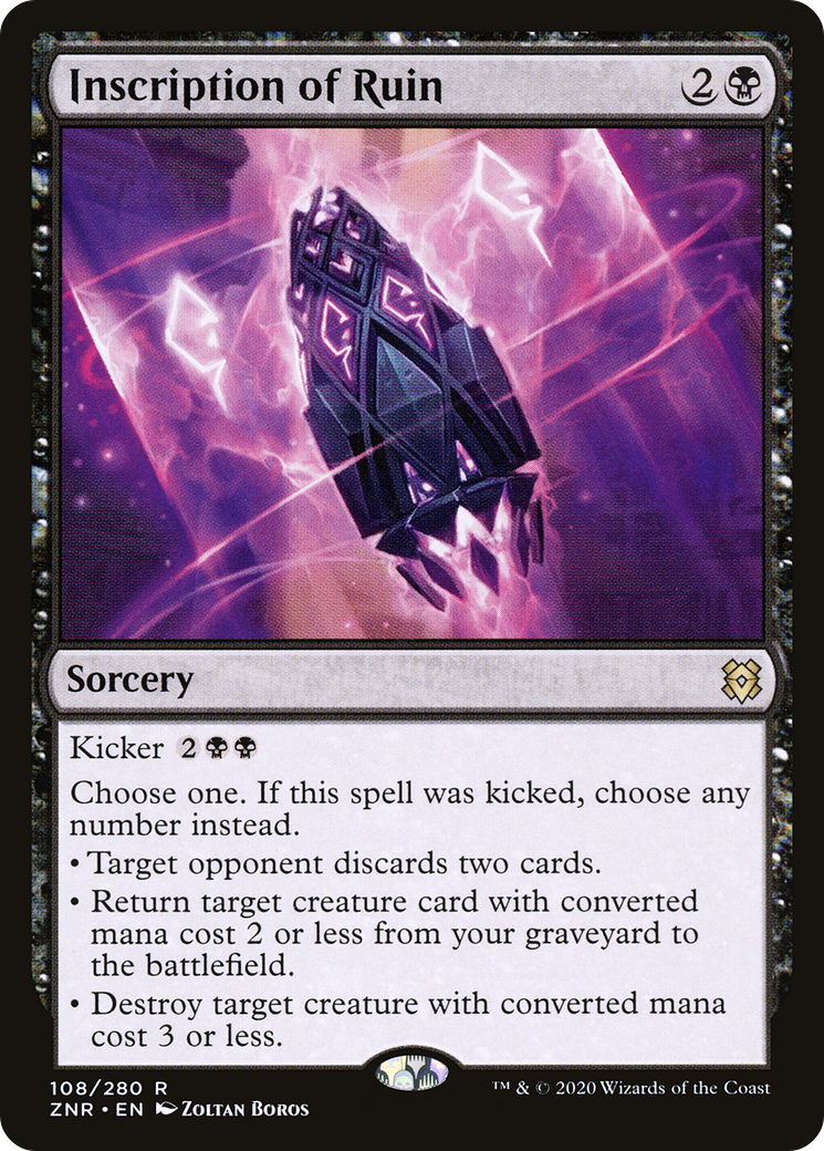 Inscription of Ruin (ZNR-108)  Foil - Zendikar Rising