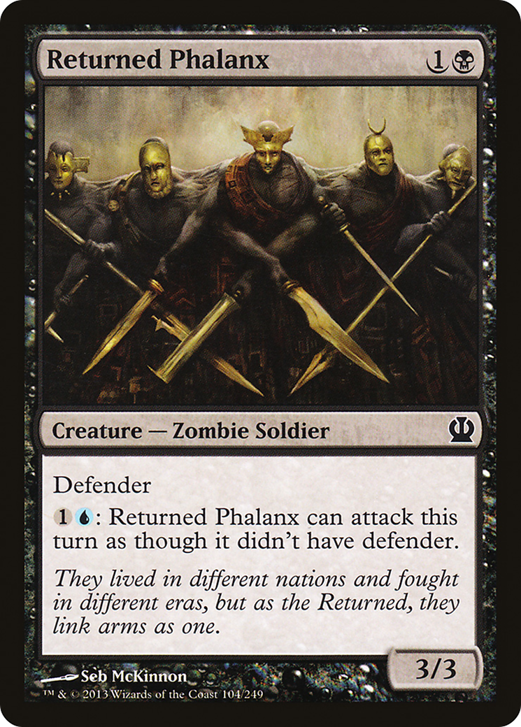 Returned Phalanx (THS-104)  Foil - Theros