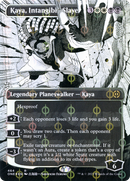 Kaya, Intangible Slayer (Borderless) (Step-and-Compleat Foil) (ONE-464)  Foil - Phyrexia: All Will Be One: (Showcase)