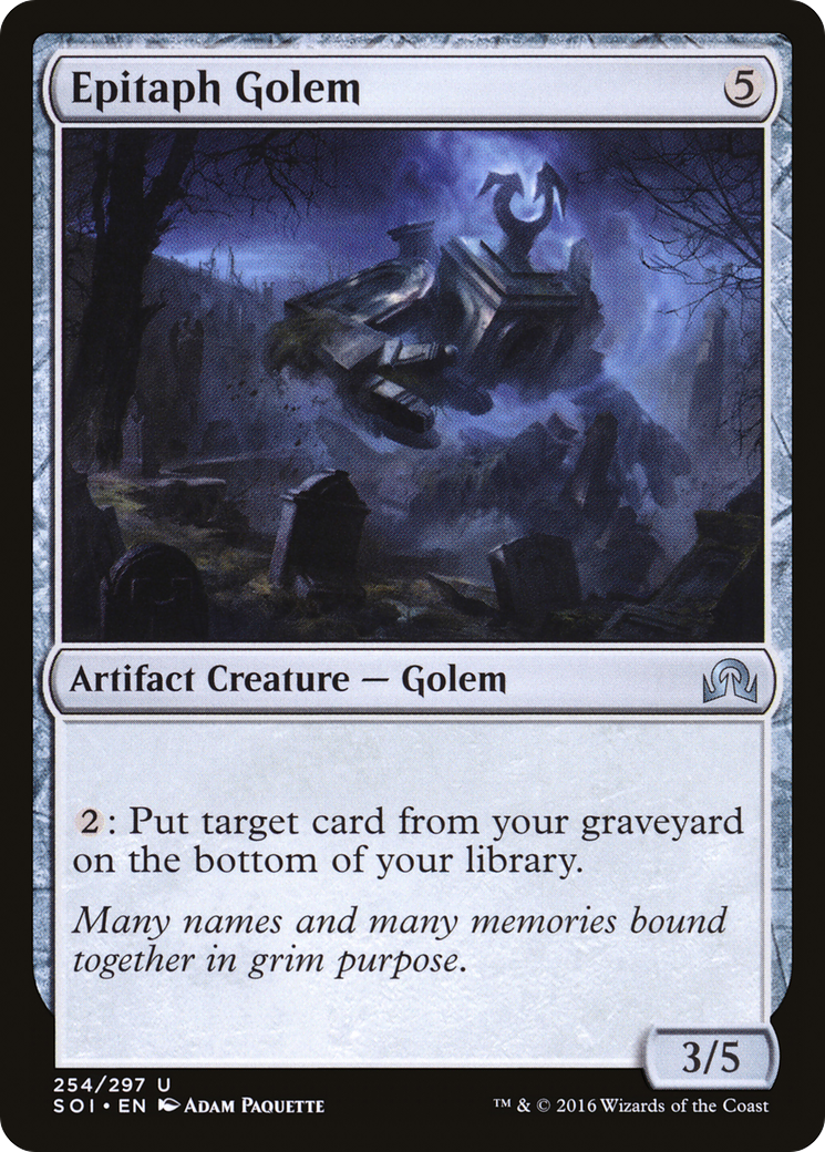 Epitaph Golem (SOI-254)  - Shadows over Innistrad
