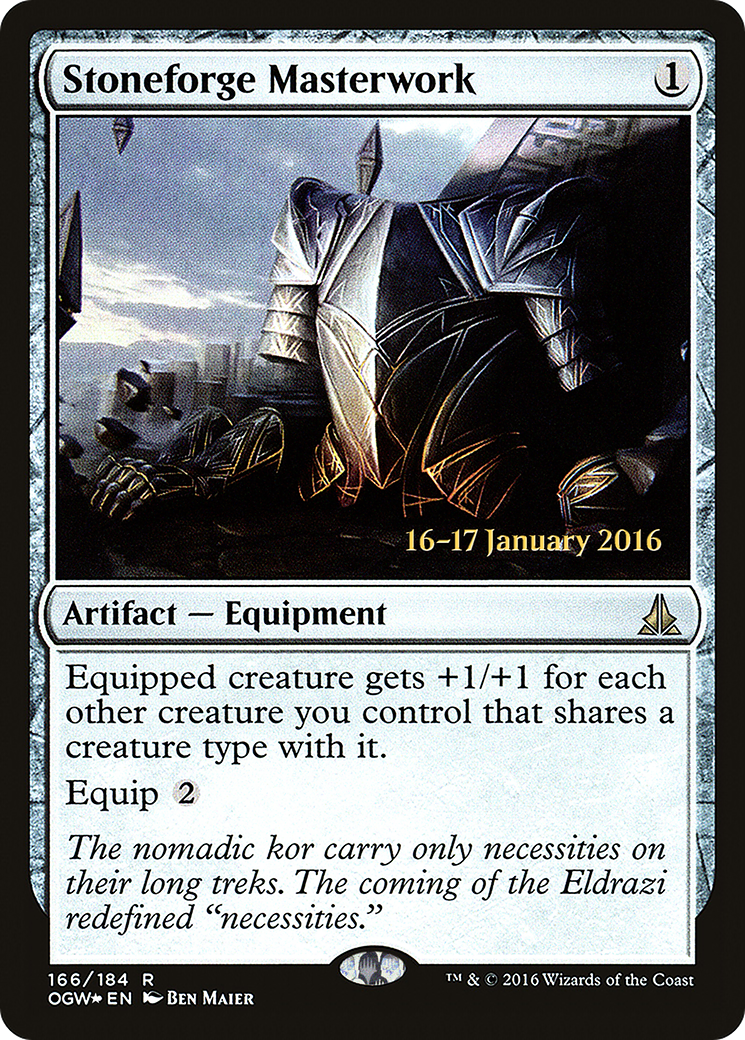 Stoneforge Masterwork (PRE-166)  Foil - Oath of the Gatewatch Promos