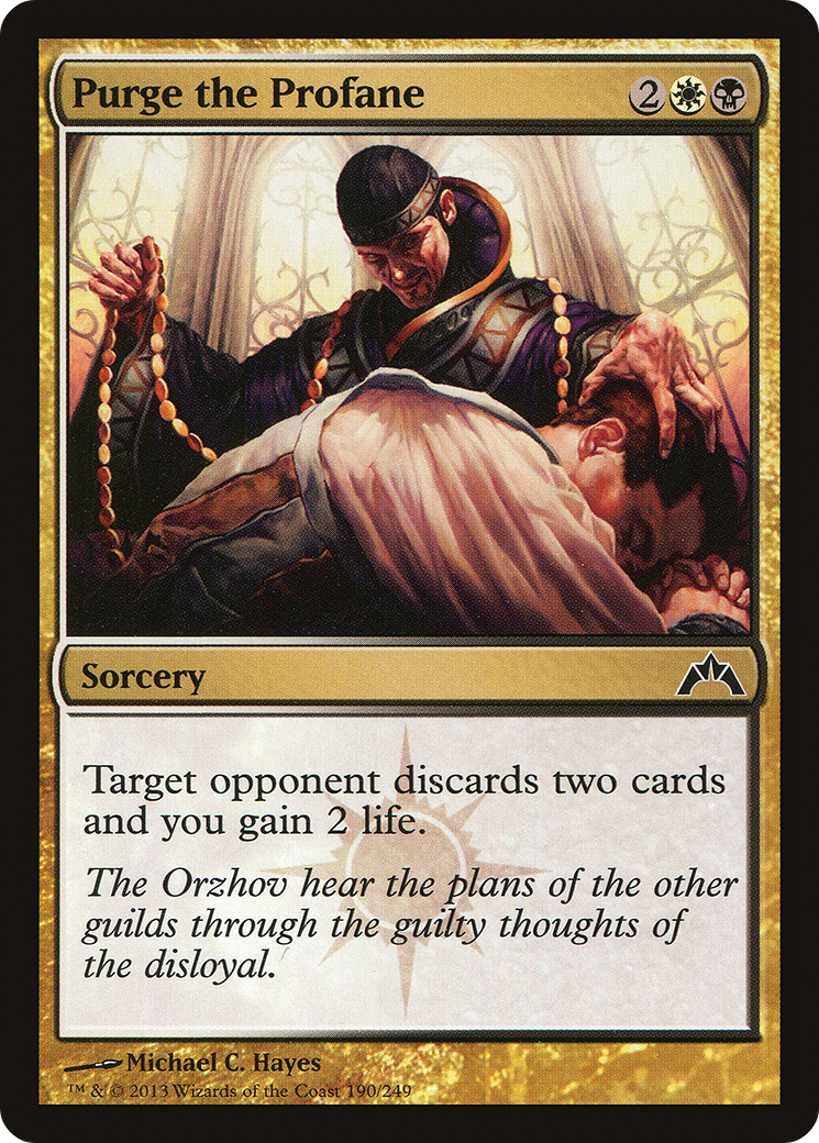 Purge the Profane (GTC-190) - Gatecrash Foil