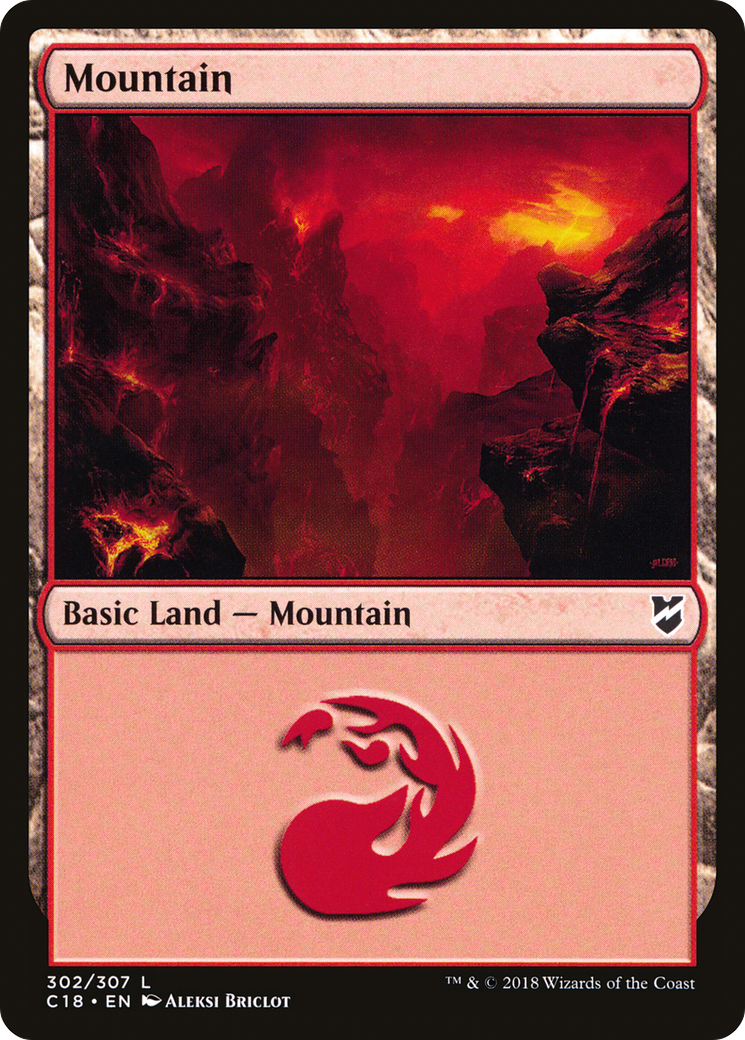 Mountain (302) (C18-302)  - Commander 2018