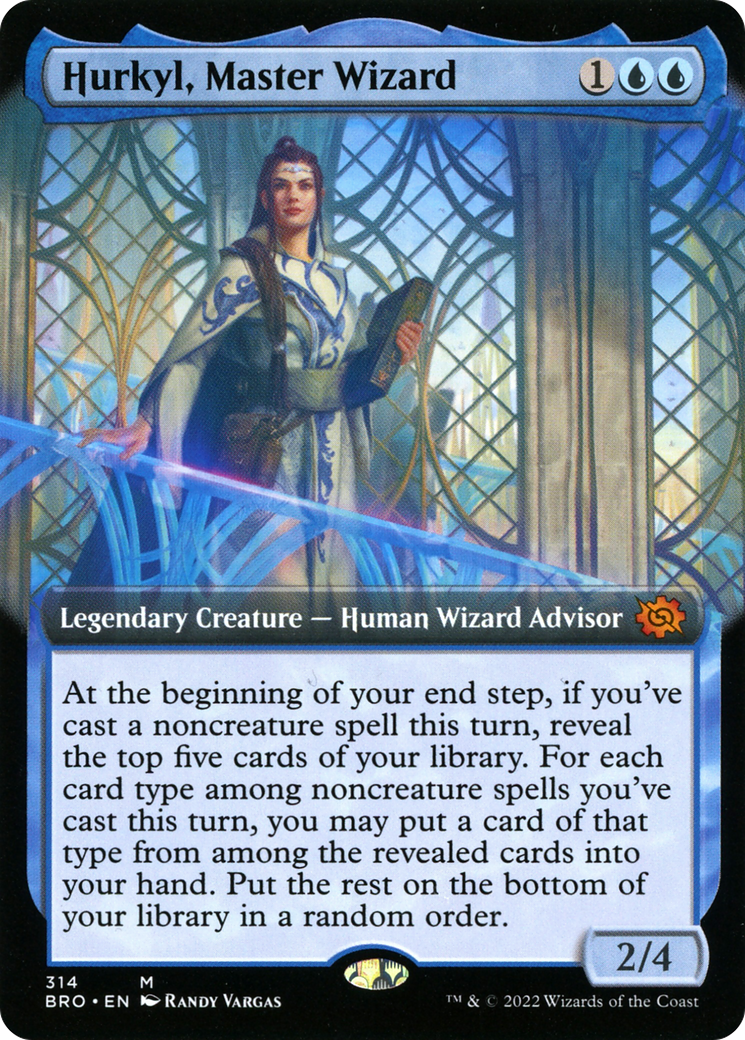 Hurkyl, Master Wizard (Extended Art) (BRO-314)  - The Brothers' War: (Extended Art)