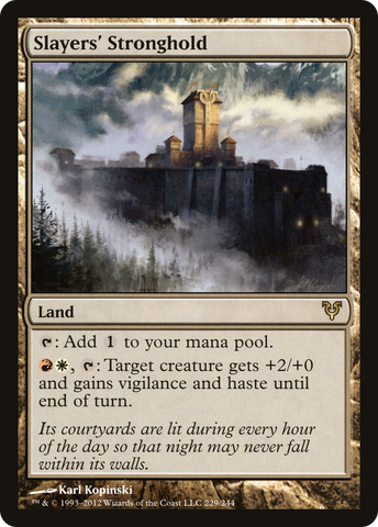 Slayers' Stronghold (AVR-229)  Foil - Avacyn Restored