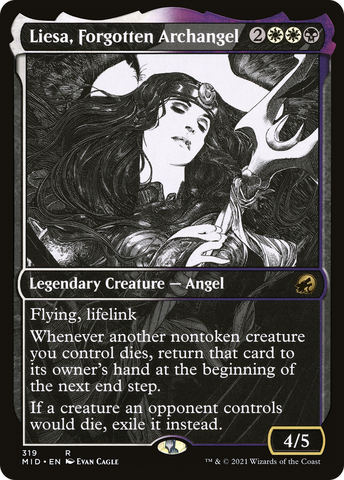 Liesa, Forgotten Archangel (Showcase) (MID-319)  - Innistrad: Midnight Hunt: (Showcase)