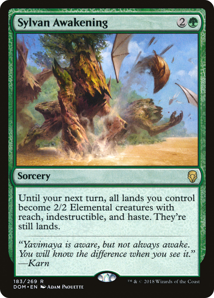 Sylvan Awakening (DOM-183)  Foil - Dominaria