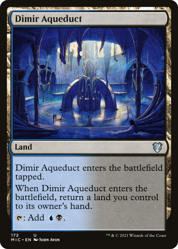 Dimir Aqueduct (MIC-172)  - Midnight Hunt Commander