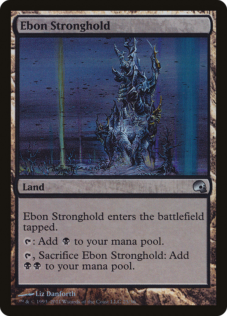 Ebon Stronghold (GRV-025)  Foil - Premium Deck Series: Graveborn