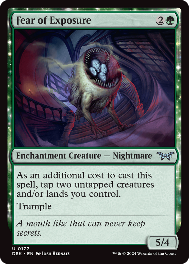 Fear of Exposure (DSK-177)  Foil - Duskmourn: House of Horror: (enchantment)