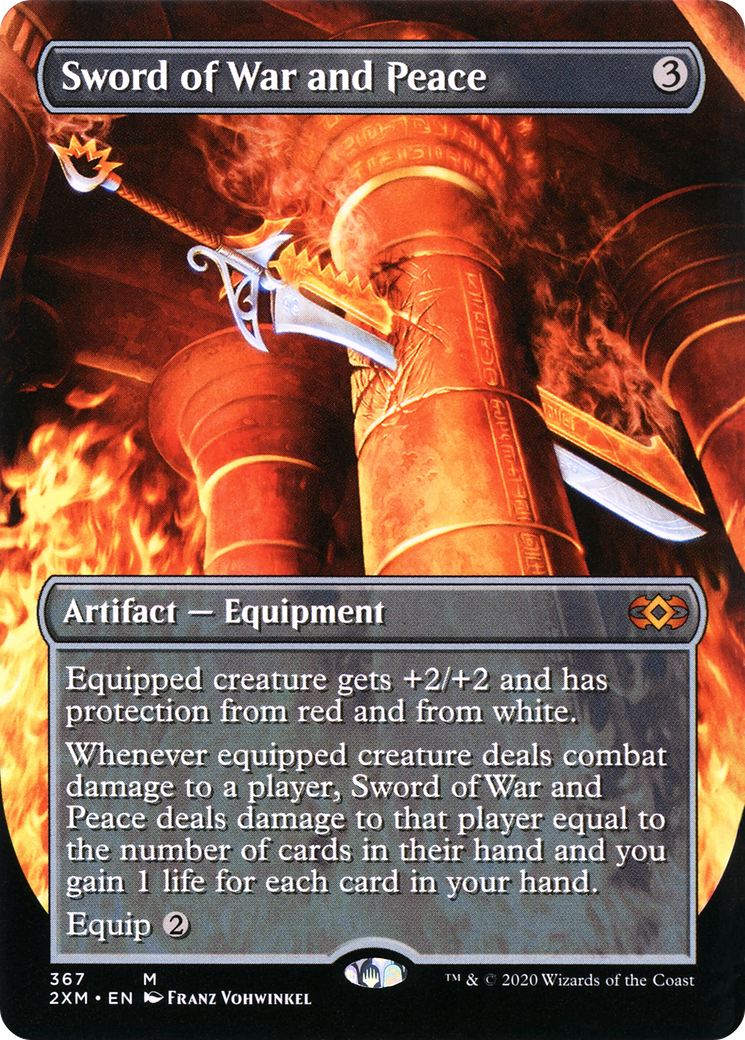 Sword of War and Peace (Borderless) (2XM-367)  Foil - Double Masters
