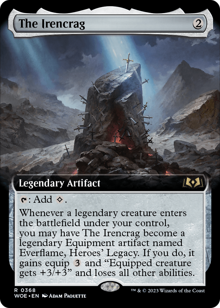 The Irencrag (Extended Art) (WOE-368)  - Wilds of Eldraine: (Extended Art)