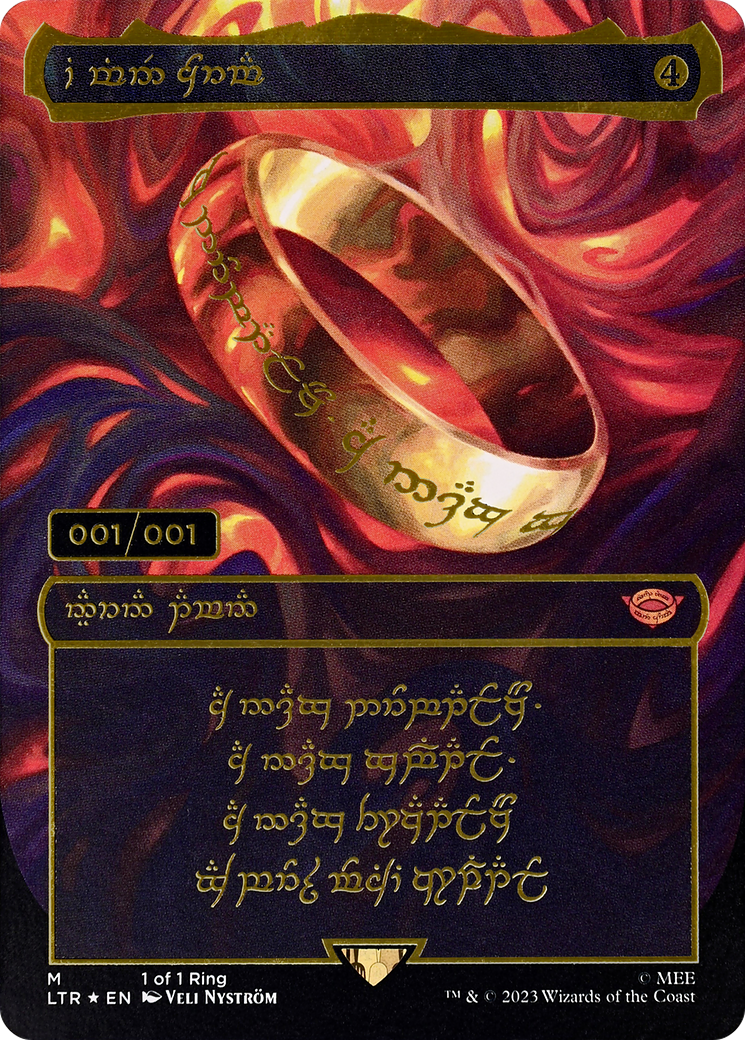 The One Ring (LTR-000)  Foil - The Lord of the Rings: Tales of Middle-earth (Borderless)