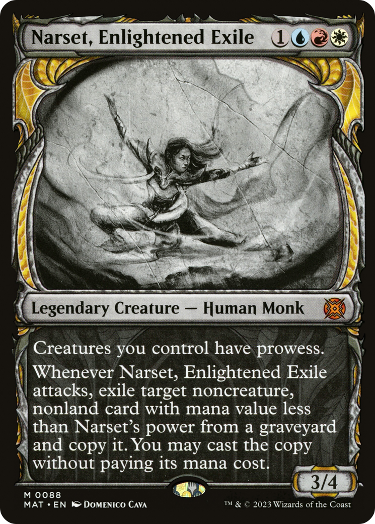 Narset, Enlightened Exile (Showcase) (MAT-088)  Foil - March of the Machine: The Aftermath: (Showcase)