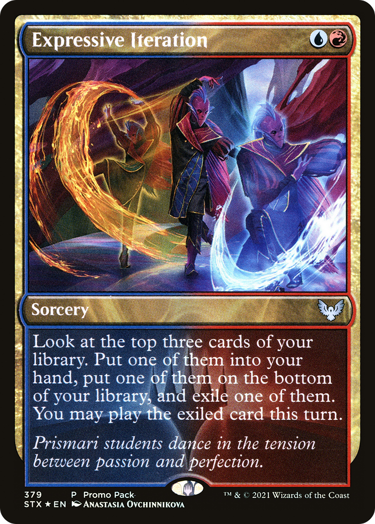 Expressive Iteration (PPSTX-379)  Foil - Strixhaven: School of Mages
