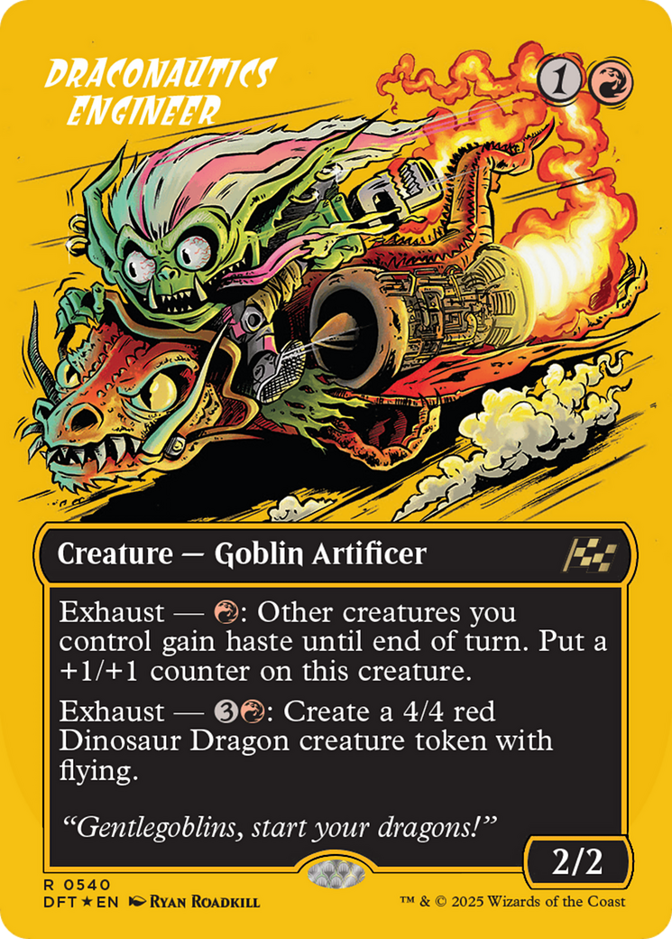 Draconautics Engineer (Borderless) (First-Place Foil) (DFT-540)  Foil - Aetherdrift