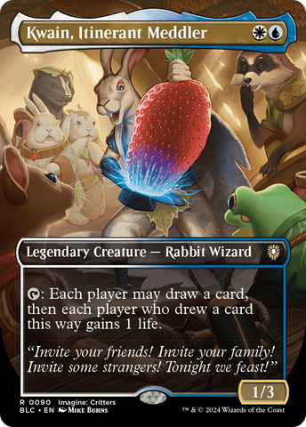Kwain, Itinerant Meddler (Borderless) (BLC-090)  - Bloomburrow Commander