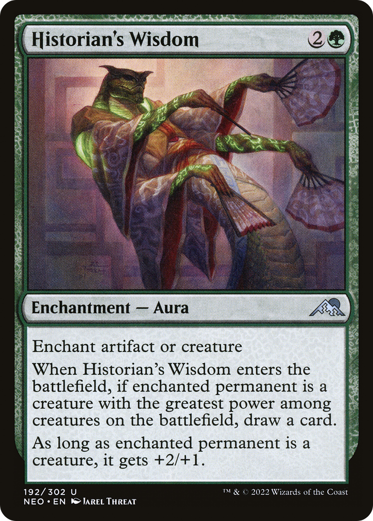 Historian's Wisdom (NEO-192)  - Kamigawa: Neon Dynasty