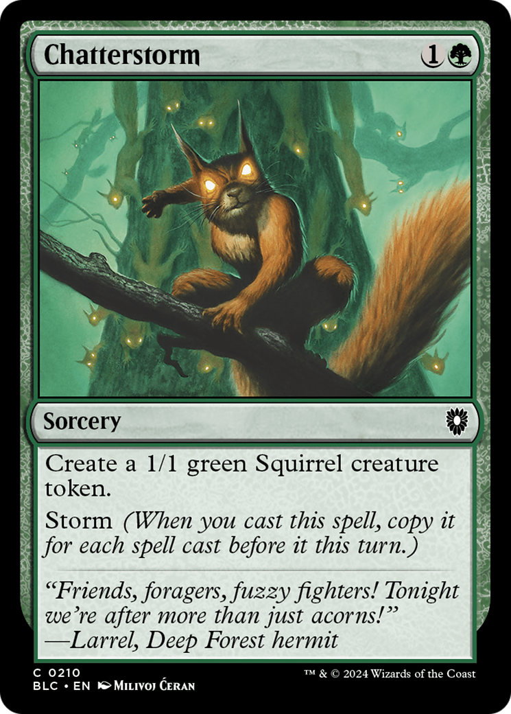 Chatterstorm (BLC-210)  - Bloomburrow Commander