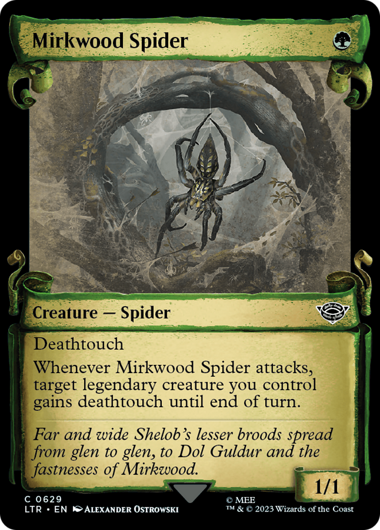 Mirkwood Spider (Showcase Scrolls) (LTR-629) - The Lord of the Rings: Tales of Middle-earth: (Showcase) Foil