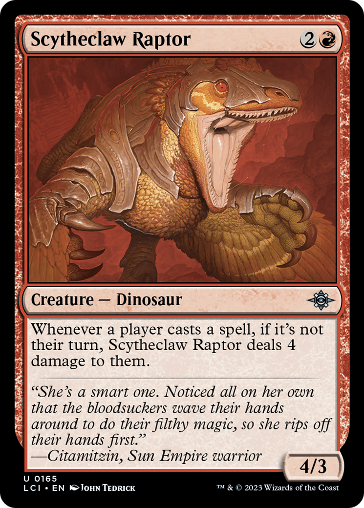 Scytheclaw Raptor (LCI-165)  Foil - The Lost Caverns of Ixalan