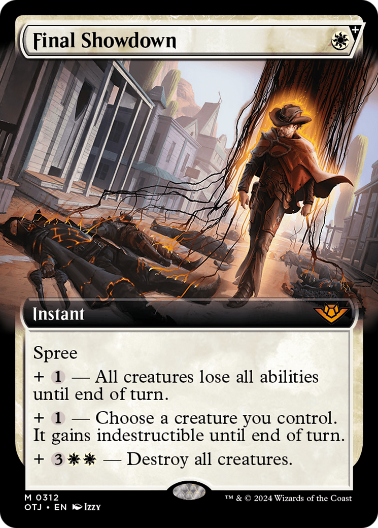 Final Showdown (Extended Art) (OTJ-312)  Foil - Outlaws of Thunder Junction: (Extended Art, spree)