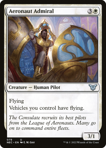 Aeronaut Admiral (NEC-079)  - Neon Dynasty Commander