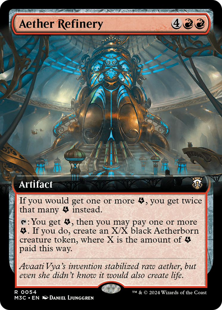 Aether Refinery (Extended Art) (M3C-054)  - Modern Horizons 3 Commander: (Extended Art)